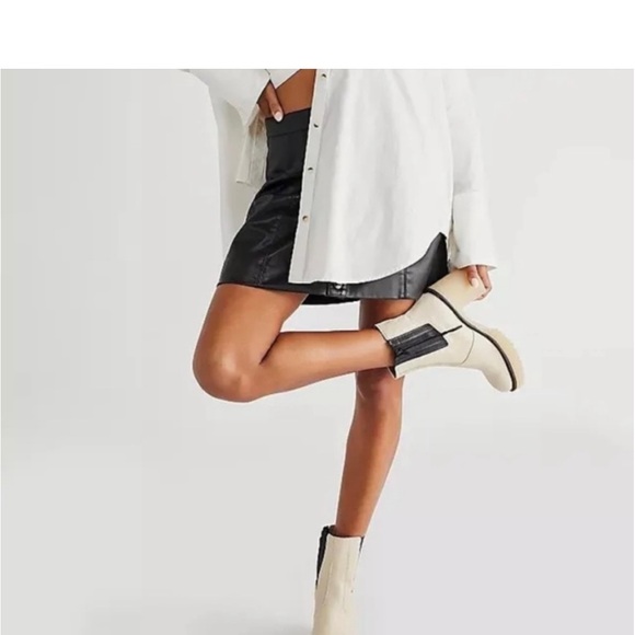 Chunky Heel Free people leather boots - Picture 10 of 17